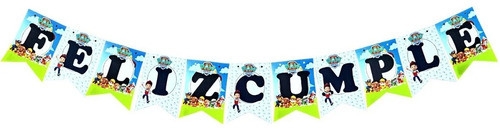 Banderín De Cumpleaños Decorativo Motivo Paw Patrol 0