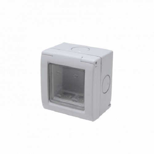 Caja Con Membrana 2 Módulos Kalop Contacto Electricidad 0