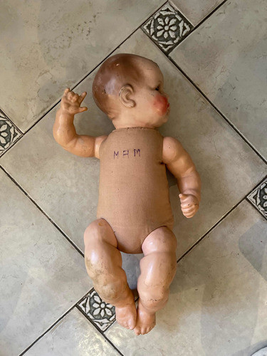 Muñeca Antigüa De Porcelana Y Trapo 0