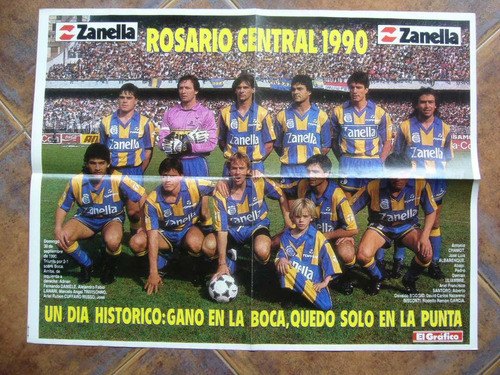 Rosario Central Poster De El Grafico / Año 1990 0