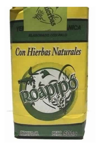 Yerba Mate Roapipo Hierbas Orgánica X 500 Grs.catalodiet. 1
