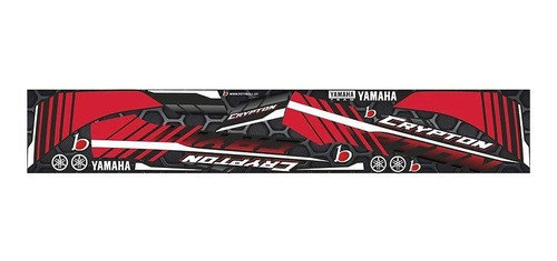 Kit Calcos Crypton Negro Con Rojo 1