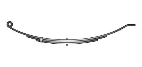 Mazo Elastico 3 Hojas Trailer 740 Kg Ojo Simple Repuestos 0