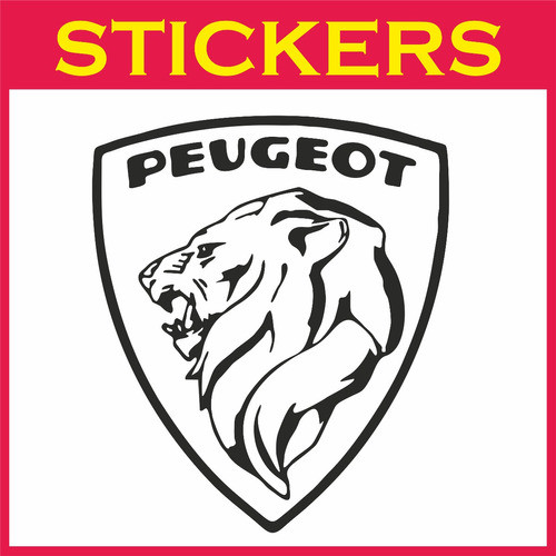 Calco Logo Peugeot 1960 Retro 30 X 26cm 1