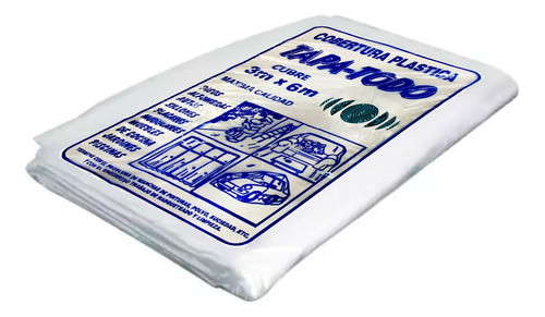 Cobertor Plastico Para Pintor - Tapa Todo - 3x6mts 0
