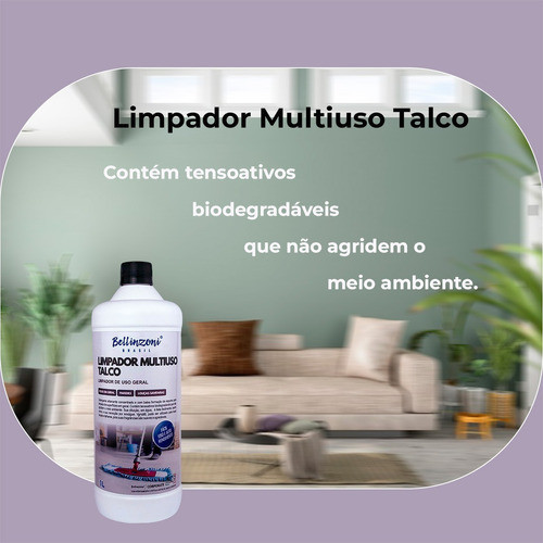 Limpador Multiuso Talco Concentrado: Rendimento Máximo 1l 1