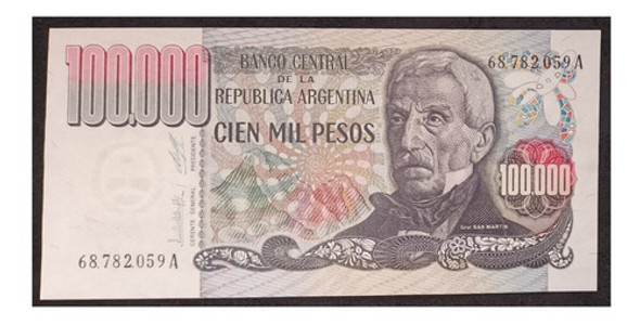 Argentina 100 Mil Pesos Ley 1980 Serie A Sc Bot 2503 1
