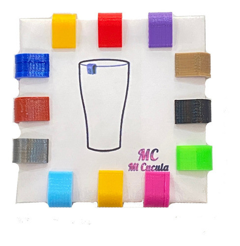 Identificador Señalador Multicolor Vasos Copas Evento Cumple 1