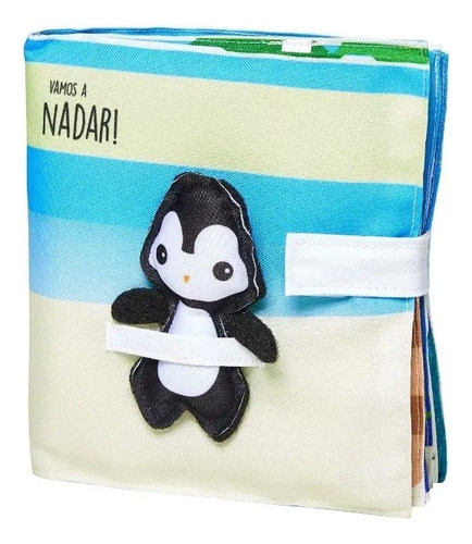 Libro Sensorial A Nadar!  Didáctico Infantil De Tela 0