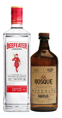 Gin Beefeater London Dry 1 Litro + Gin Bosque 500 Ml. 0