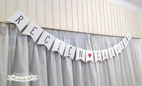 10 Props P/ Fotos Boda Casamiento + Banderin Recien Casados 1