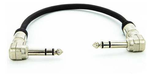 Kit Com 5 Cabos P10 X P10 Mono 90º Graus - 50 Cm 0