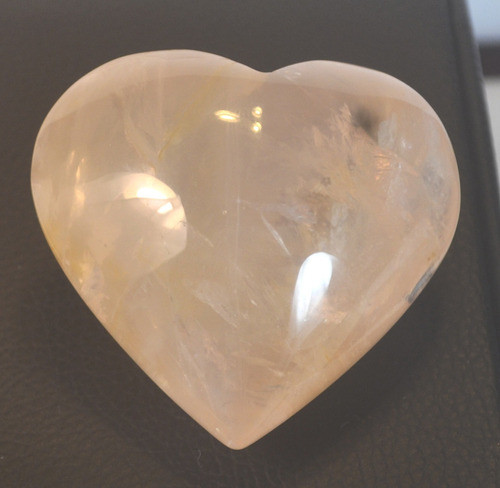 Corazón Talisman Del Amor De Cuarzo Rosa  Natural/  Tamaño 1 1