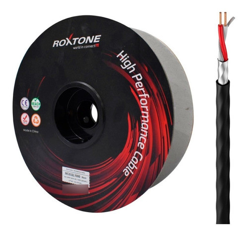 Roxtone Mc032 Cable Mic Stereo Balanceado Belden Rollo X50m 0