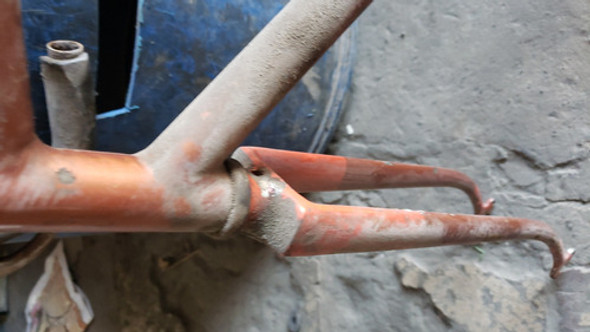 Antiguo Cuadro De Bicicleta Frances 0