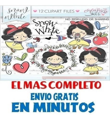 Pack Imágenes Hd Clipart Cuento Blanca Nieves Caperuza 1