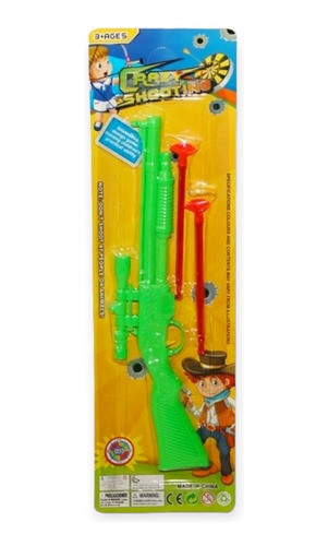 Escopeta Pistola  Juguete Lanza Dardos De Plástico 2 Dardos 0