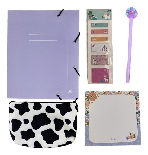 Kit Escolar Y Papelería Lila 0