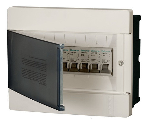 Caixa Embutir 09 Modulos + 4 Disjuntor Mono 0