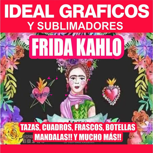 Megapack Frida Kahlo Vector + Png Sublimacion Vectores 0