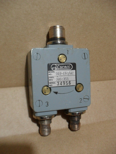 Circulador Forem 305 355 Mhz Usado Model 503 Conector N Radi 0