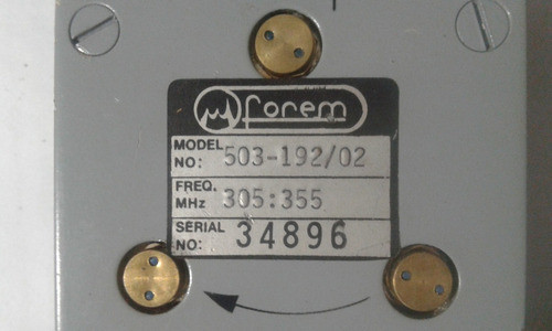 Circulador Forem 305 355 Mhz Usado Model 503 Conector N Radi 1