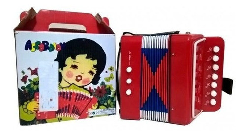 Mini Acordeon Con Fuelle Sonido Real (815145) 0