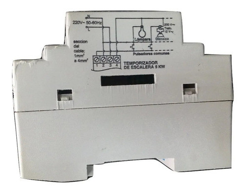 Temporizador General De Escalera 5 Kw Para Tablero Rbc Sitel 1