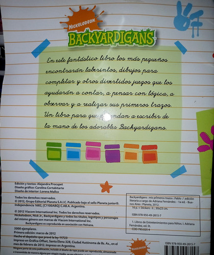 Backyardigans Revista, Portaretrato, 1 Dvd, 1 Chifle, 1 Pin 1