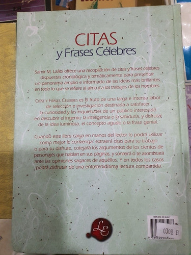 Libro:citas Y Frases Celebres-samir M.laabi- Tapa Dura 1