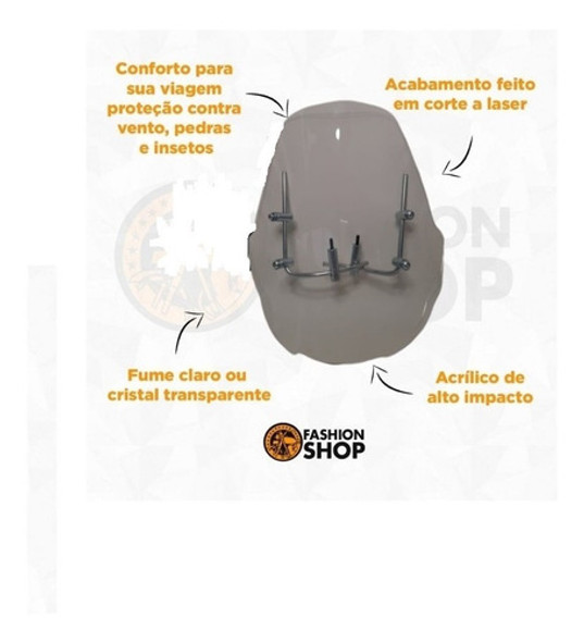 Bolha Para-brisa Moto Honda Xre 190 Lançamento 2022 Fume 1