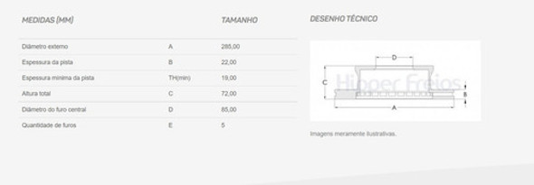 Disco De Freio Dianteira Mercedes Benz Sprinter Cdi 413 1