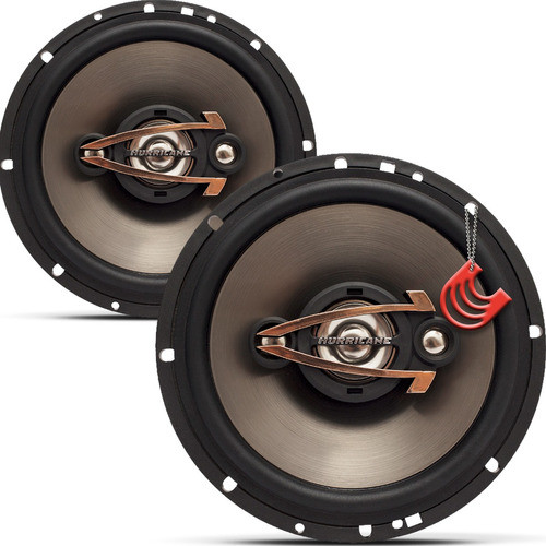 Par Alto Falante 6 Polegada Hurricane Qr6 320w Kit Som Porta 0