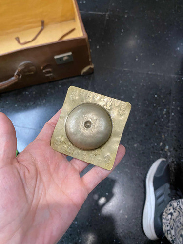 Adorno Cenicero Porta Anillos De Alpaca Lote (l2) Cuadrado 1