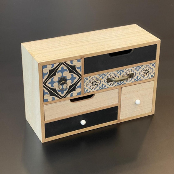 Porta Joyas De Madera Con Cajones Horizontal 0