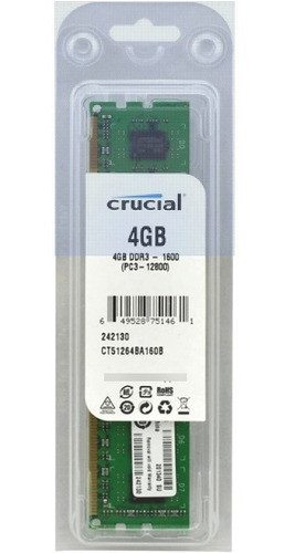 Kit Memoria Ram Pc 8gb (4gb X2)  Ddr3 Sdram 12800u 1.5v 0