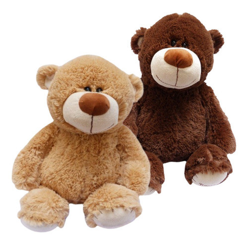 Oso De Peluche Mediano 50cm Teddy Bear Super Relleno Oscuro 1