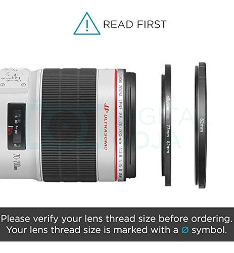 Adaptador Step-up Ring De Altura Photo 77-82mm (lente 77mm A 0