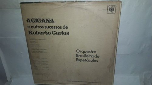 Lp Roberto Carlos A Cigana Orquestra Brasileira 1973 Ne 1