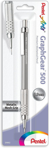 Lapiz Mecanico Plaetado Punta 0,9mm Pentel Graph Gear 500 0