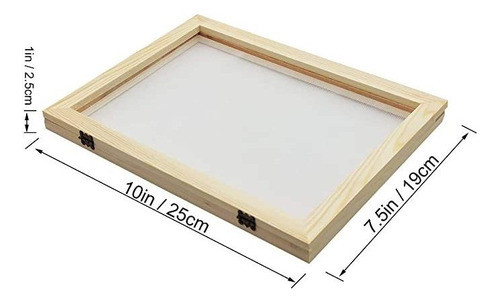 Worown - Molde Para Hacer Papel De Madera Natural, Marco De. 1