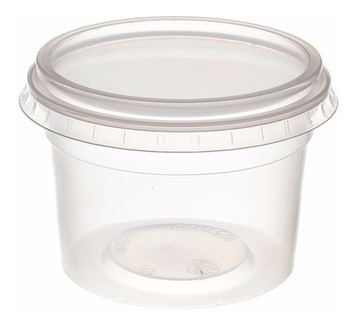 Potes Redondos Bolo No Pote Plástico 145ml - 100 Unid 1