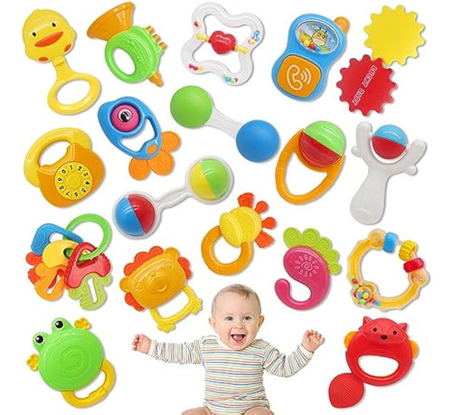Qizebaby Juego De 21 Juguetes De Sonajeros Para 0