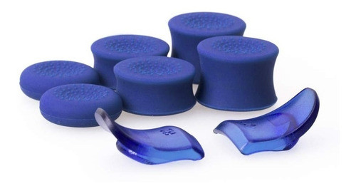 Cubre Grips / Trigger Dualshock Ps4 8 Piezas Azul 1