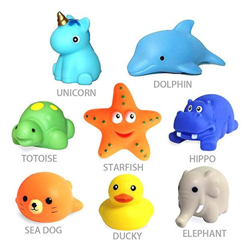 Juguetes De Baño 8 Paquetes De Juguetes Flotantes Para Bañer 1