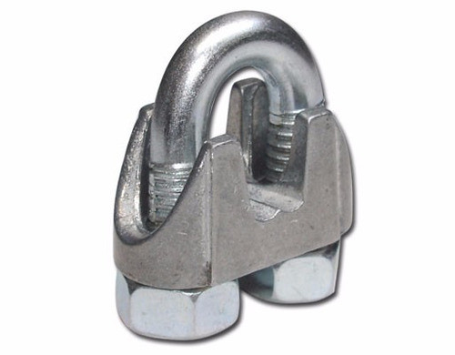 Prensa Cable De Acero 1/4 (6-7mm) Galvanizado X 10 Unid 1