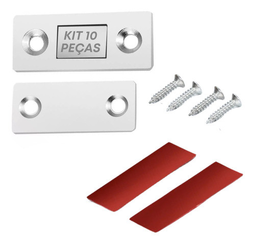 Fecho Magnético Armário Porta Imã Ultra Forte Kit 10 Peças 0