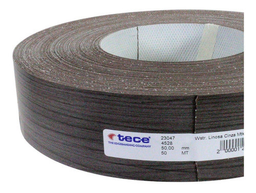 Tapacanto Melamina Linosa Cinza 50 Mm X 10 M C/cola Premier 1
