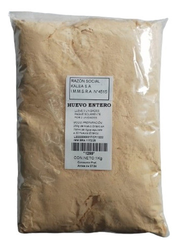 Huevo Entero En Polvo 1kg Lleve 3 Pague Solo 2 0