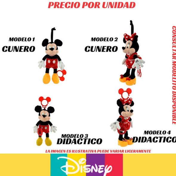 Cunero Mickey Minnie Peluche Didactico Plumitaa Ct Nnb 1